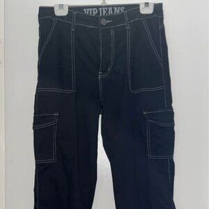 V.I.P Jeans, Black, Cargo Style, Size 13